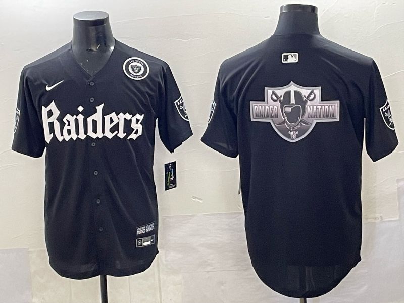 Men 2025 Oakland Raiders Blank Black 6th generation Joint Name Nike Limited NFL Jersey style 014->oakland raiders->NFL Jersey